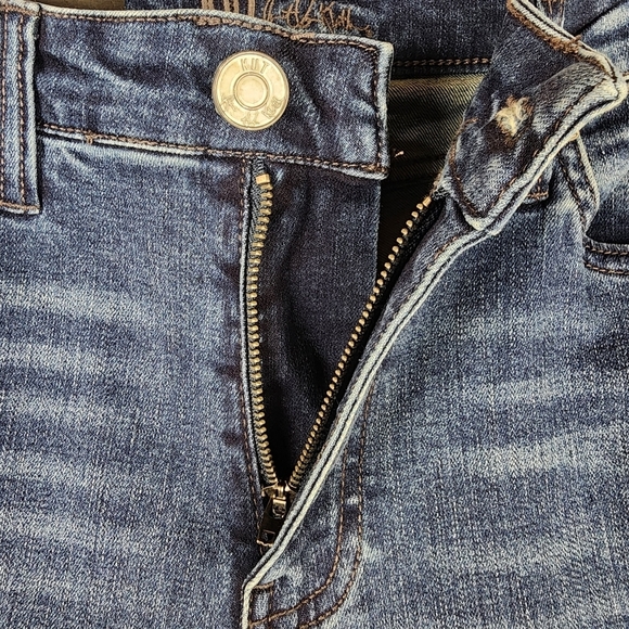 Kut From the Kloth Carlo Ankle Skinny Jean Distressed Faded Medium Blue Size  6 - Picture 7 of 13